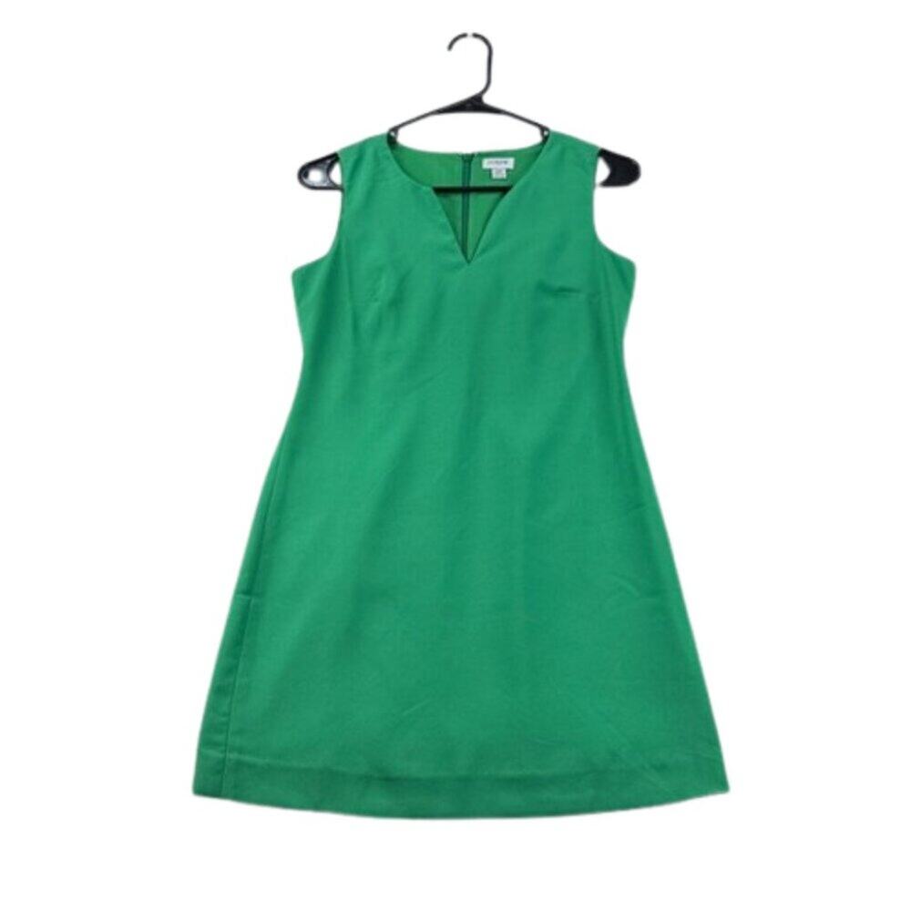 J.Crew Green Sheath Dress – Women’s Size 0P (Petite)
